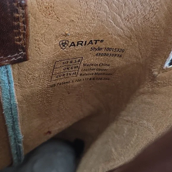 Ariat Womens Legend Piney Woods Western Cowgirl Boots Turquoise 8.5 B Concert - Picture 5 of 10